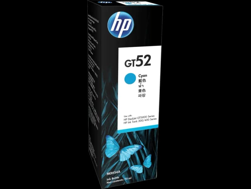 HP GT52 Cyan Original Ink Bottle