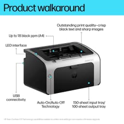 HP LaserJet Pro P1108 Plus Printer view 2