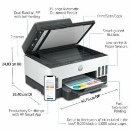 HP Smart Tank 750 Wi-Fi All-in-One Printer view 2