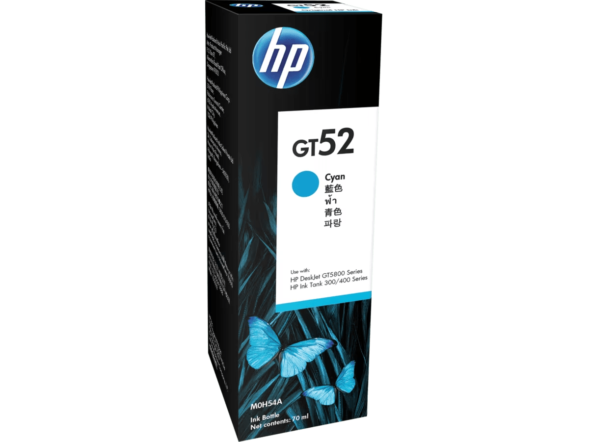 HP GT52 Cyan Original Ink Bottle